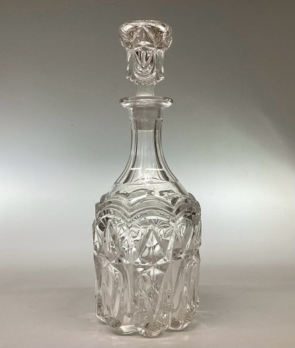 Antique crystal decanter - crystal,