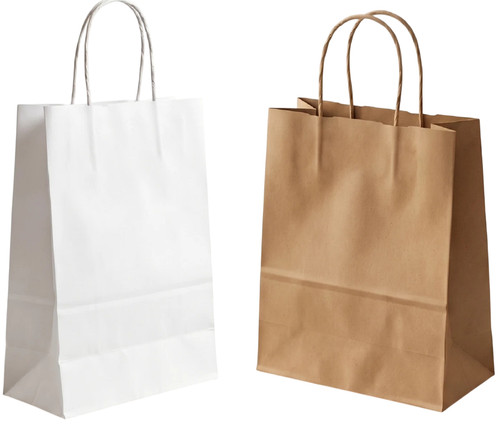 Kraft paper bags - bags, twisted