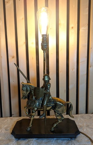 Vintage brass knight medieval - brass,
