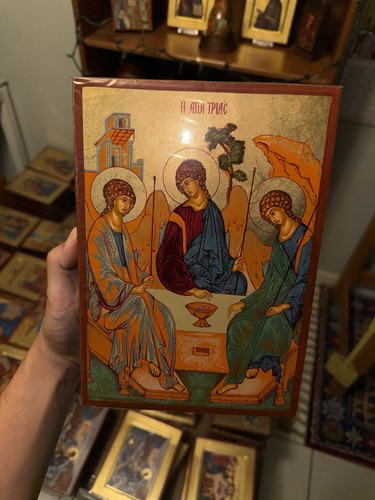 Holy trinity orthodox icon - holy,