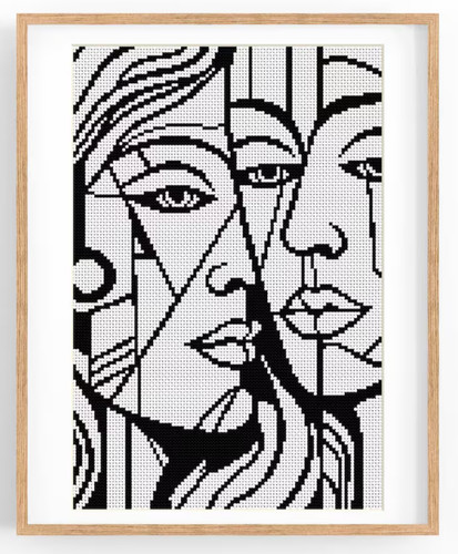 Counted cross stitch kit 14ct - cross,