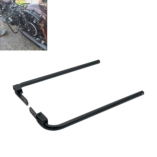 Gloss black saddlebag support - saddlebag,