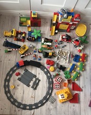 Huge Lego Duplo Bundle Fire station Set Pirate Set Train Set Farm  Roadwork Set