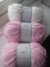 Aldi So Crafty BABY YARN pink
