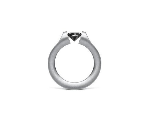 Black diamond ring wedding - black,