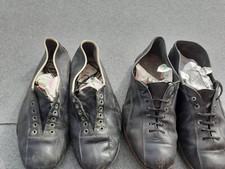 Vintage Two Pairs Full Leather Cycling Shoes  size 6 Uk L'Eroica Mid Century