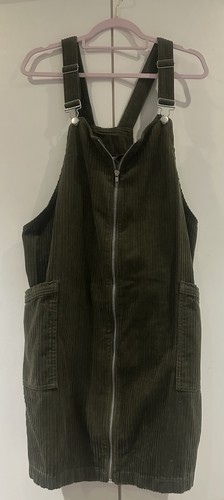 Olive green corduroy - , overalls