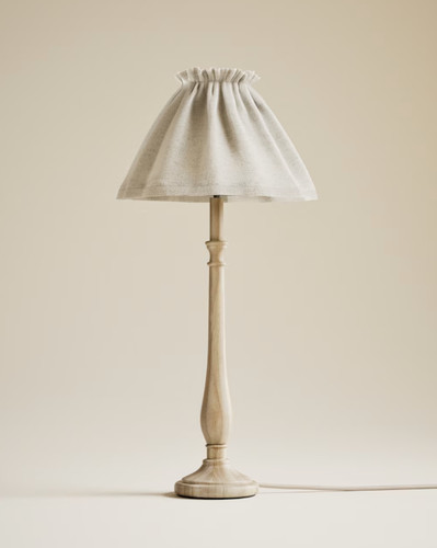 Flow wooden table lamp - m&s,