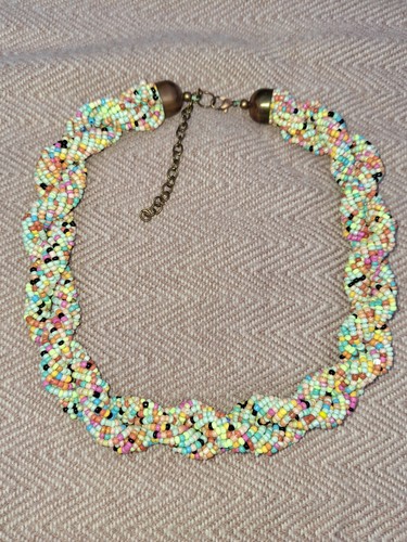 Chunky coloured beaded - coloured,