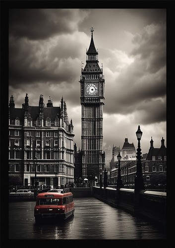 Bold london skyline framed - bold,