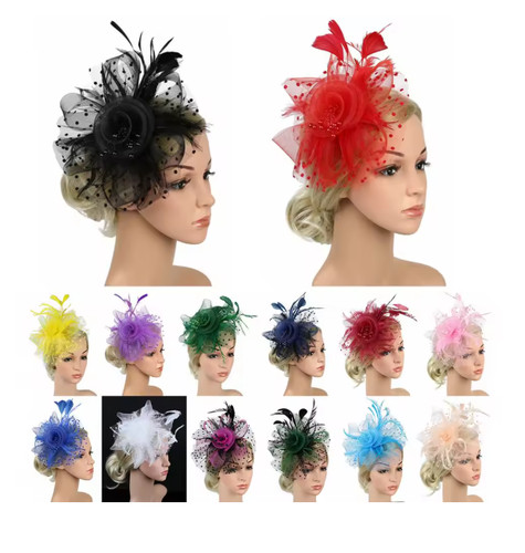 Women fascinator hat mesh - women,