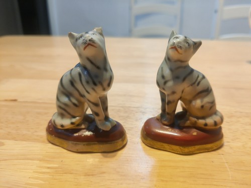 Pair antique miniature gold - antique,