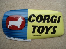 RARE C1960 VINTAGE CORGI TOYS UNUSED ADVERTISING WINDOW DECAL