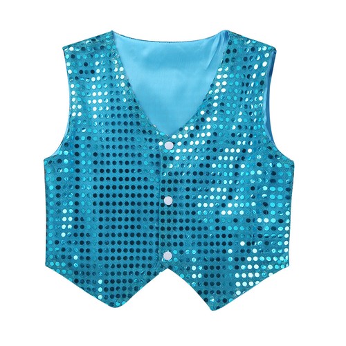 Sequins waistcoat vest - uk,