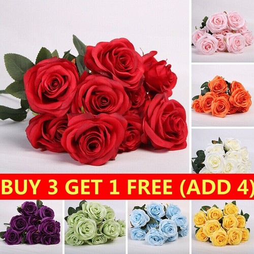Heads silk rose artificial - 10,