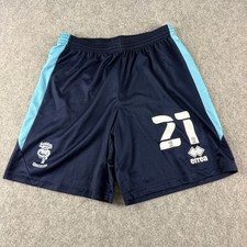 Lincoln City FC Player Issue Football Shorts Mens Large Blue EFL #21 Errea