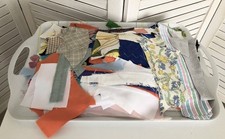 Tiny Scraps of Fabric & Pieces (367g): Mixed Size Remnants for Patchwork/Crafts