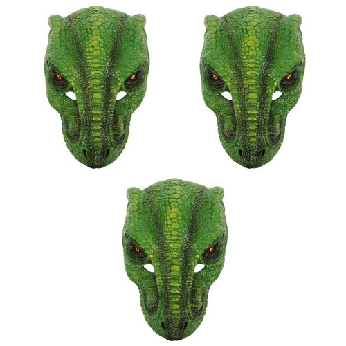 Green dinosaur mask - dinosaur,