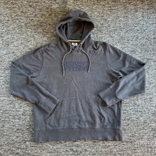 Weekend Offender Hoodie Mens XL Extra Large Grey Spellout Sweatshirt Pullover