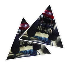 2x Triangle Shape Vinyl