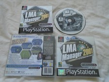 LMA Manager 2001 PS1 (COMPLETE) football soccer sport rare Sony PlayStation
