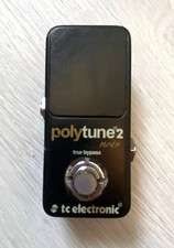 TC Electronic Polytune 2 Mini Tuner Pedal Black Noir True Bypass