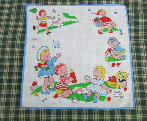 Vintage retro handkerchief - vintage,