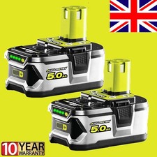 2X 18V 5.0Ah Genuine Lithium Battery For Ryobi P108 ONE+ Plus RB18L40 RB18L50