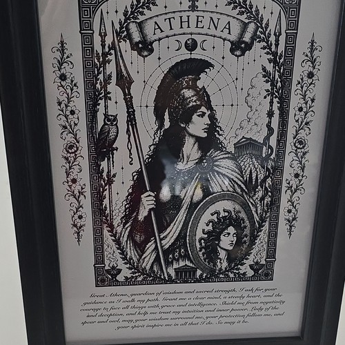 Framed athena mythology - athena,