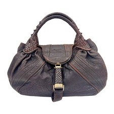 FENDI Spy Brown Leather