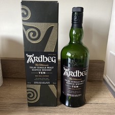 ARDBEG THE ULTIMATE ISLAY SINGLE MALT SCOTCH WHISKY EMPTY BOTTLE - 70cl AND BOX