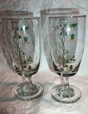 Two Vintage Irish Coffee Glasses Lovely Shape Nice Design Measures Along Sides