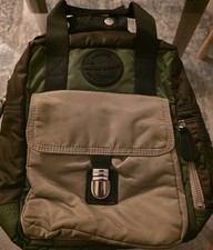 Dr. Martens Brown+Green+ Sand Flight Nylon Backpack, Used, Very Good, No box