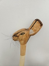 Walking Stick Carved With A Hares Head