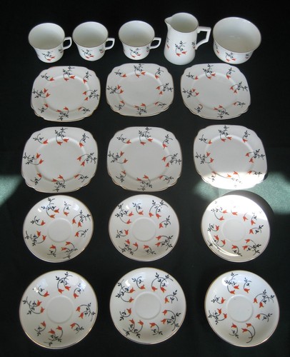 Art deco bone china tea - bone,