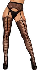 Plus Size Suspender Tights