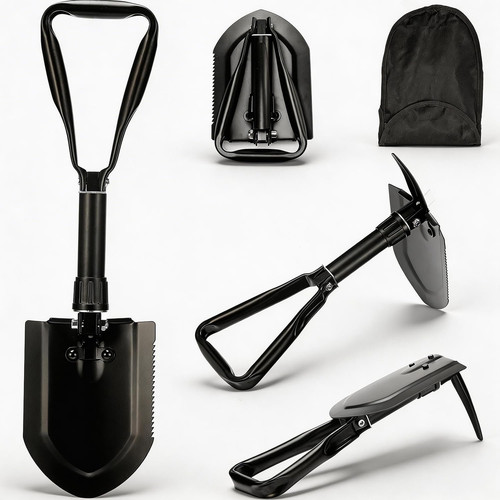 Folding survival shovel - folding,