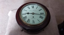 antique  fussee wall clock Grimshaw&baxter And Elliott  1909..1921.....8in 
