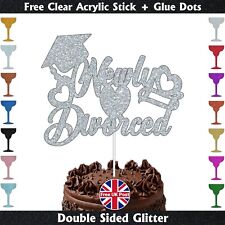 Newly Divorced Glitter Cake