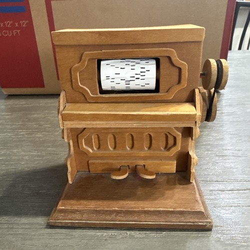 Vtg wooden mini - mini, player
