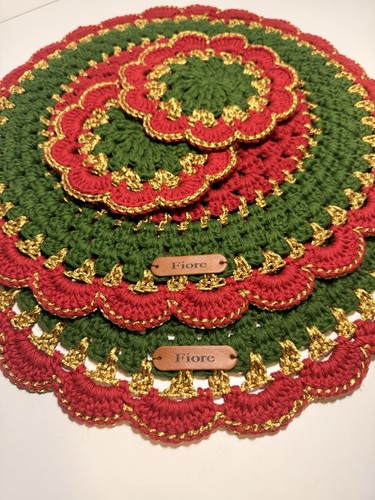 Handmade crochet placemat - handmade,