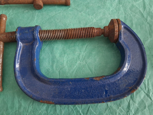 Vintage record clamps 6 - vintage, g-clamps