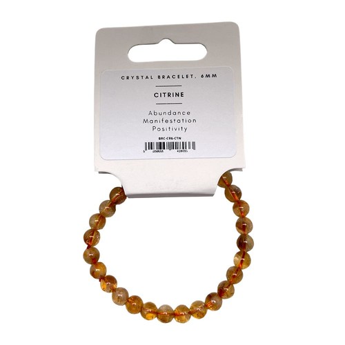 Crystal bracelet 6mm - crystal,