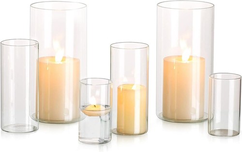 Hurricane candle holder glass - holder,