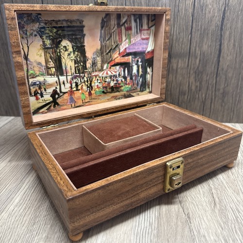 Vintage wooden reuge music - vintage,