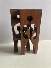 Gunnar Kanevad wood sculpture, NO CENTRAL FIGURES See Photos . 1969 Vintage