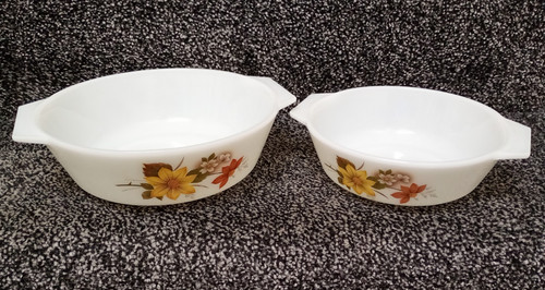 Autumn glory pyrex - autumn, glass