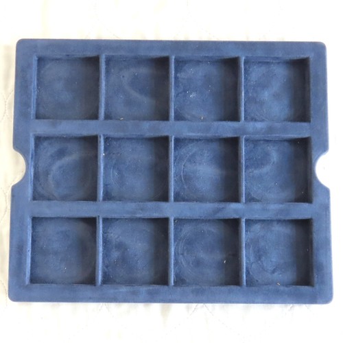 Coin dark blue tray - 12,