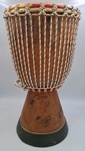 Djembe drum large - large, carved