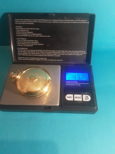 Gold quartz pocket watch - watch, –
